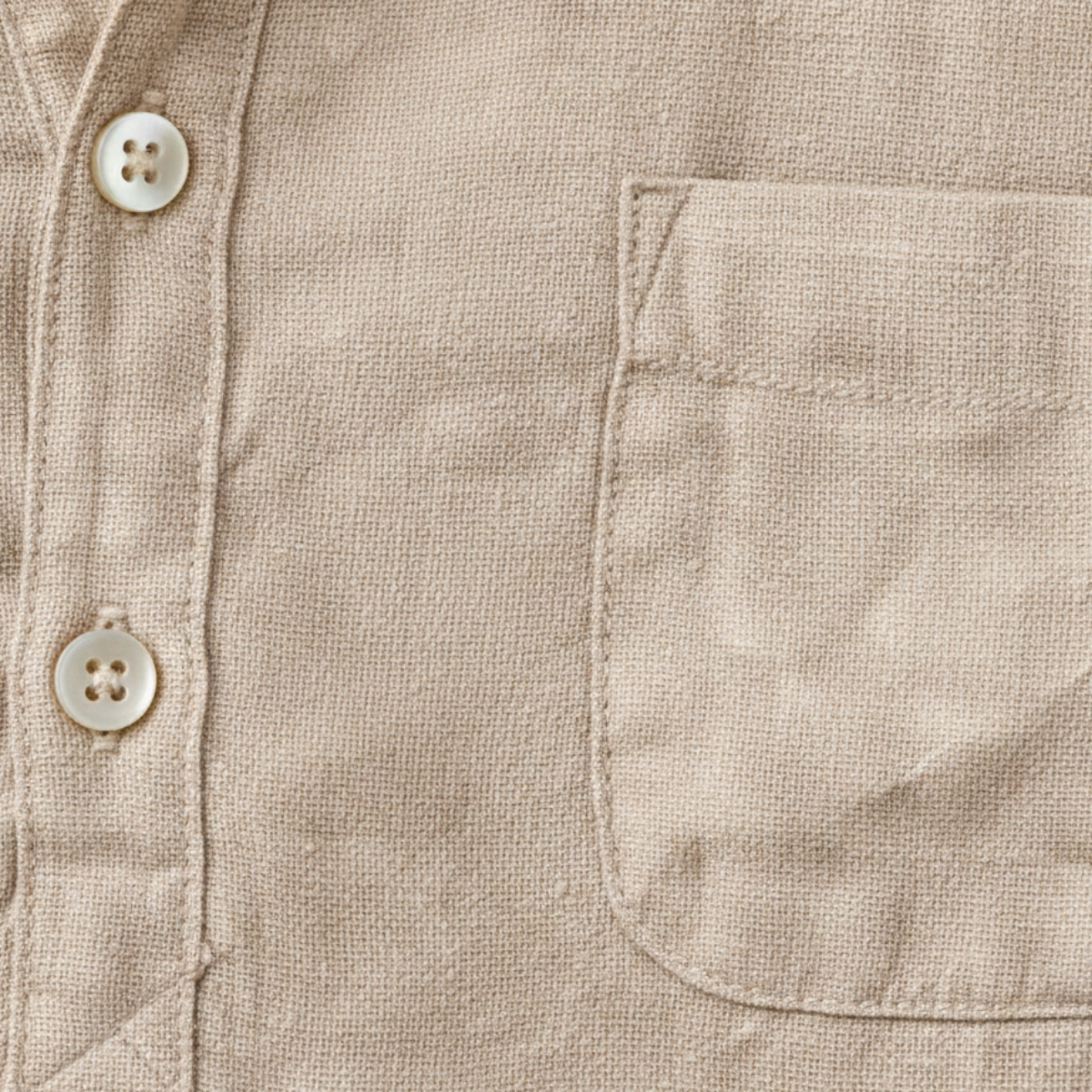 The Aberdeen Men’s Trendy Cotton Linen Henley Shirt