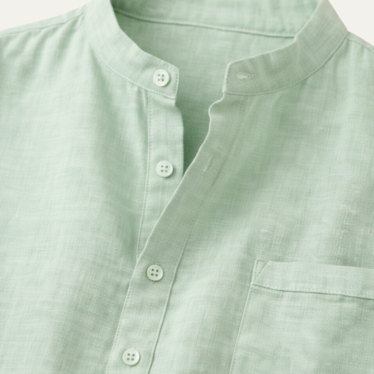 The Sicily Men’s Classic Linen Henley Summer Shirt