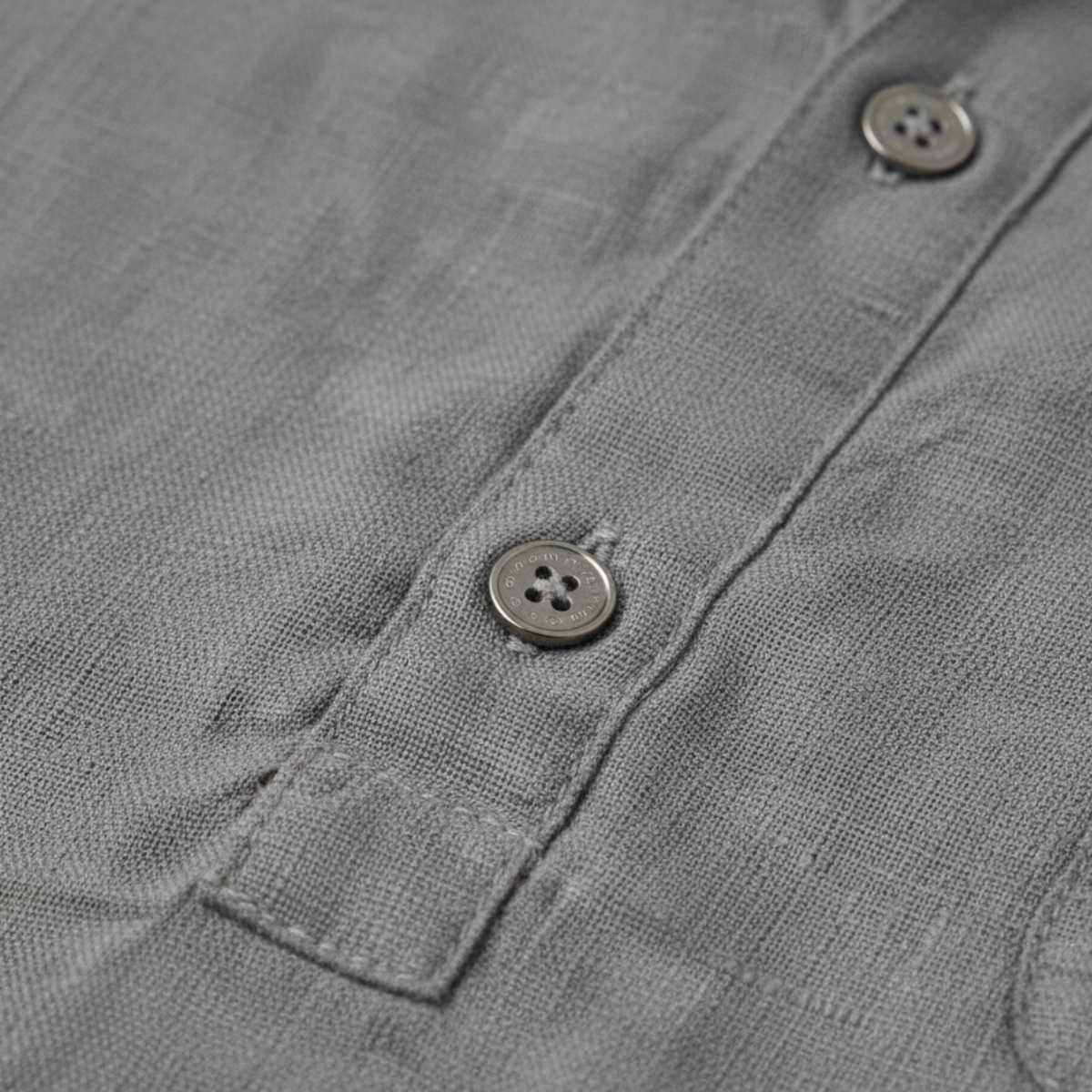 The Glasgow Men’s Casual Cotton Linen Henley Shirt