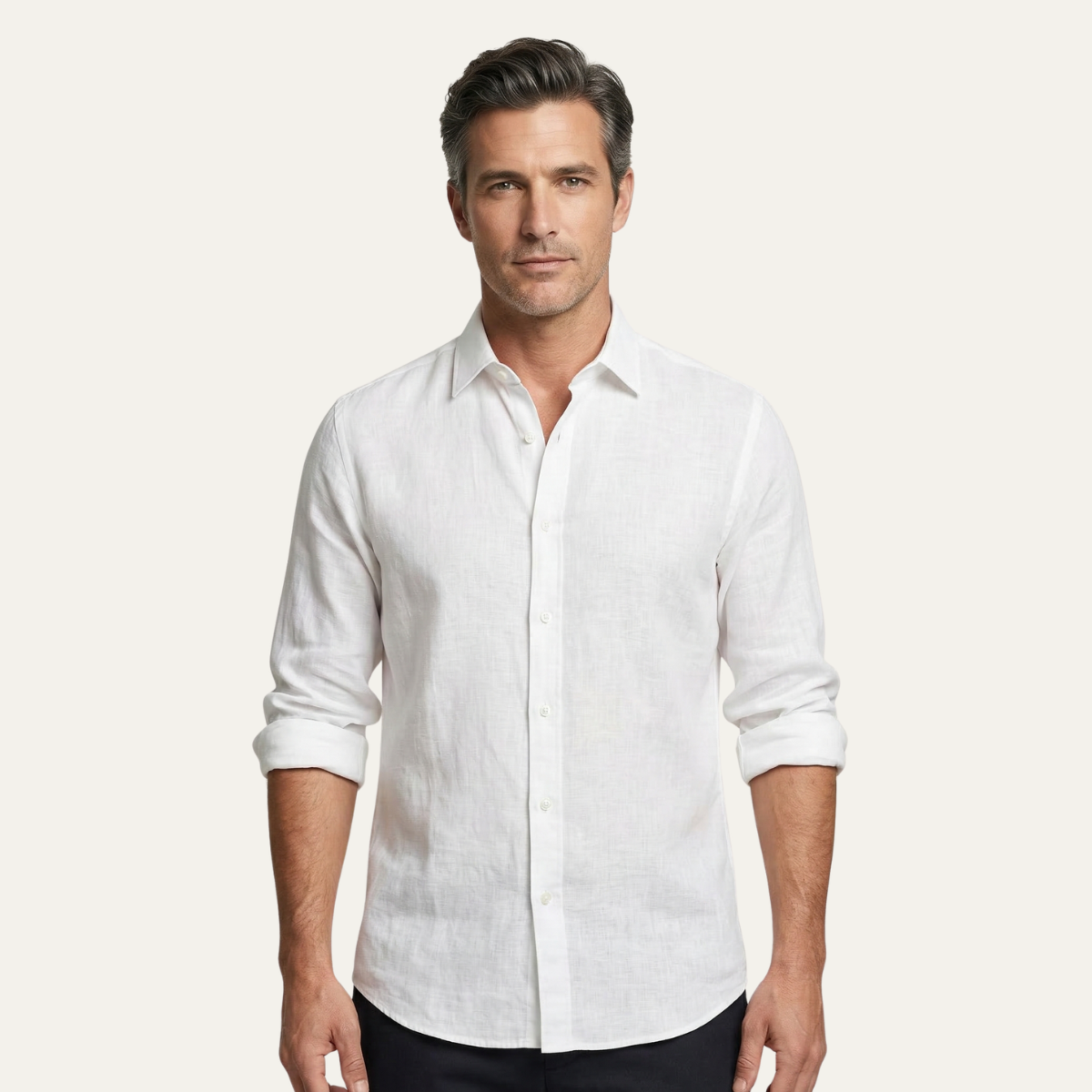 The Silverwood Hill Men's Lightweight Linen Summer Casual Button Up Shirt