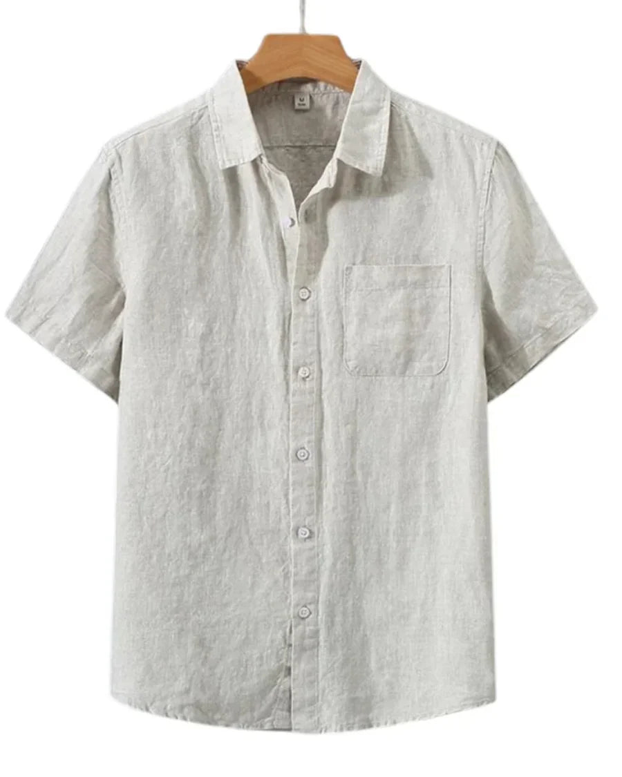 The Marin Men's Classic Linen Button Up Shirt