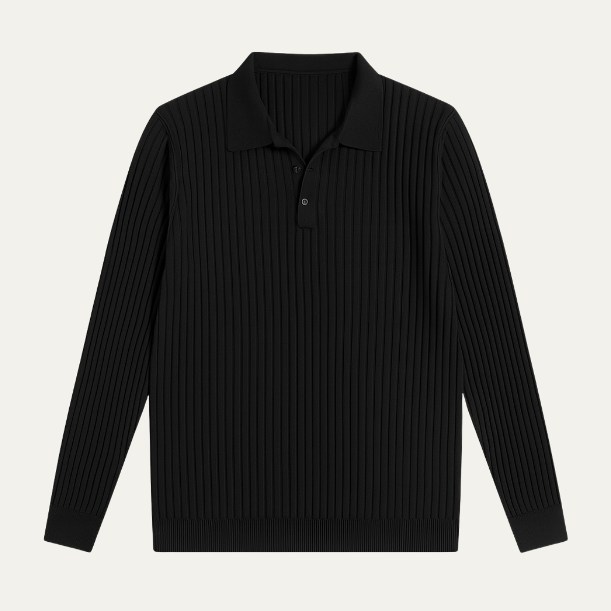 The Sorrento Men’s Ribbed Knitted Polo Shirt