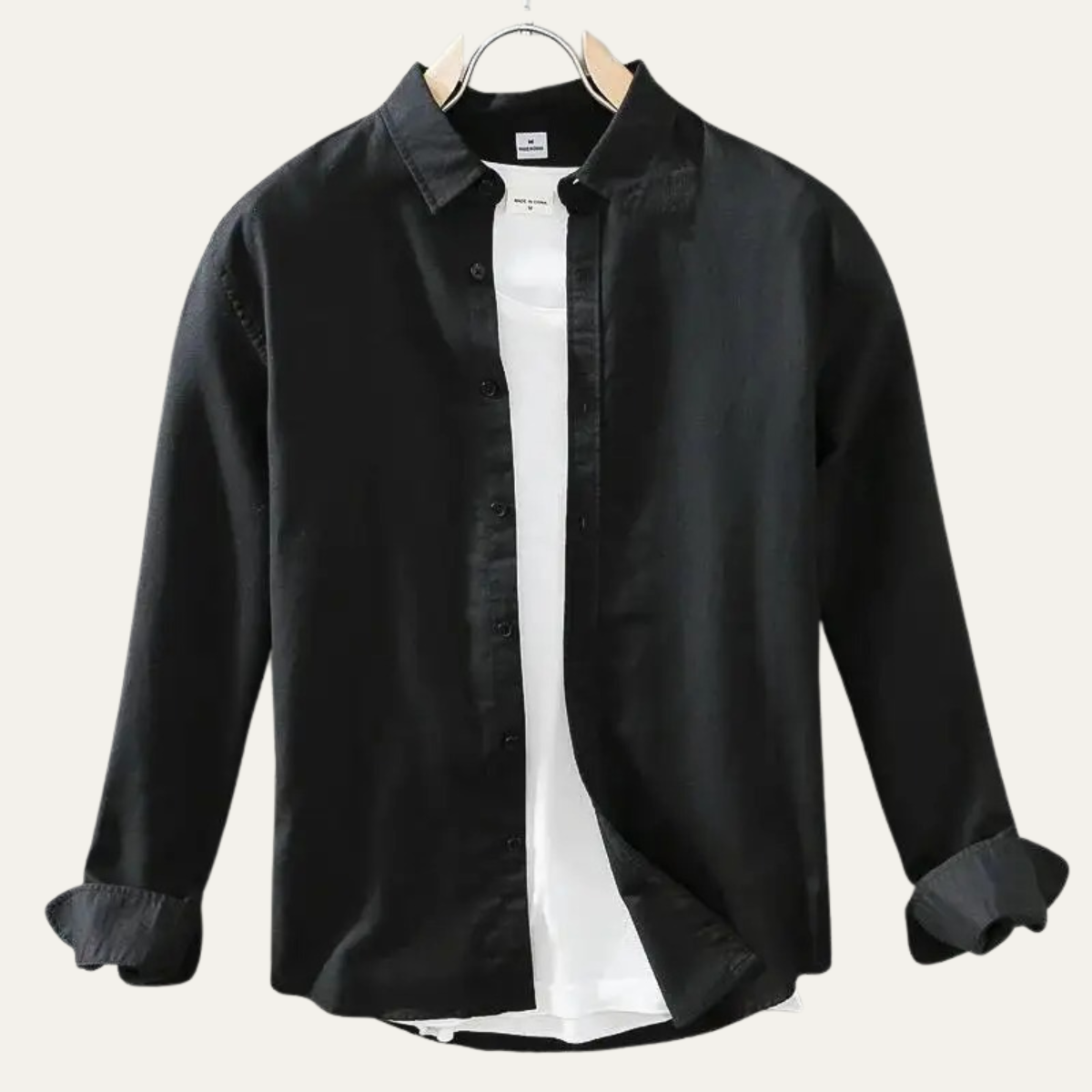 The Ashenwood Men’s Classic Linen Cotton Button Up Shirt