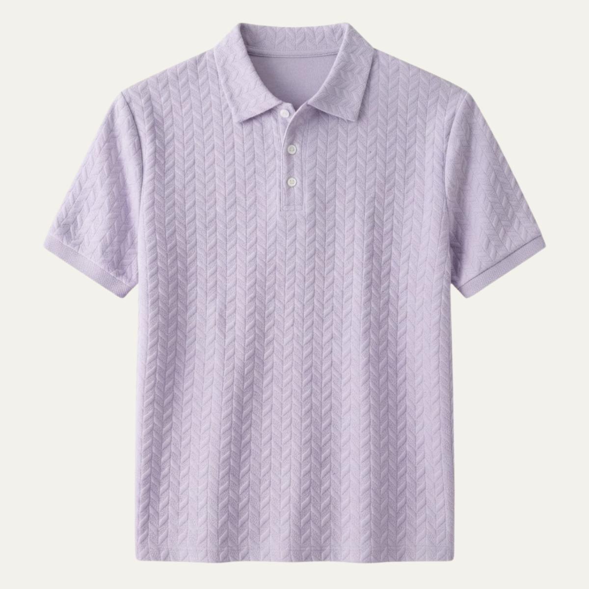 The Windlawn Men’s Casual Textured Summer Polo Shirt