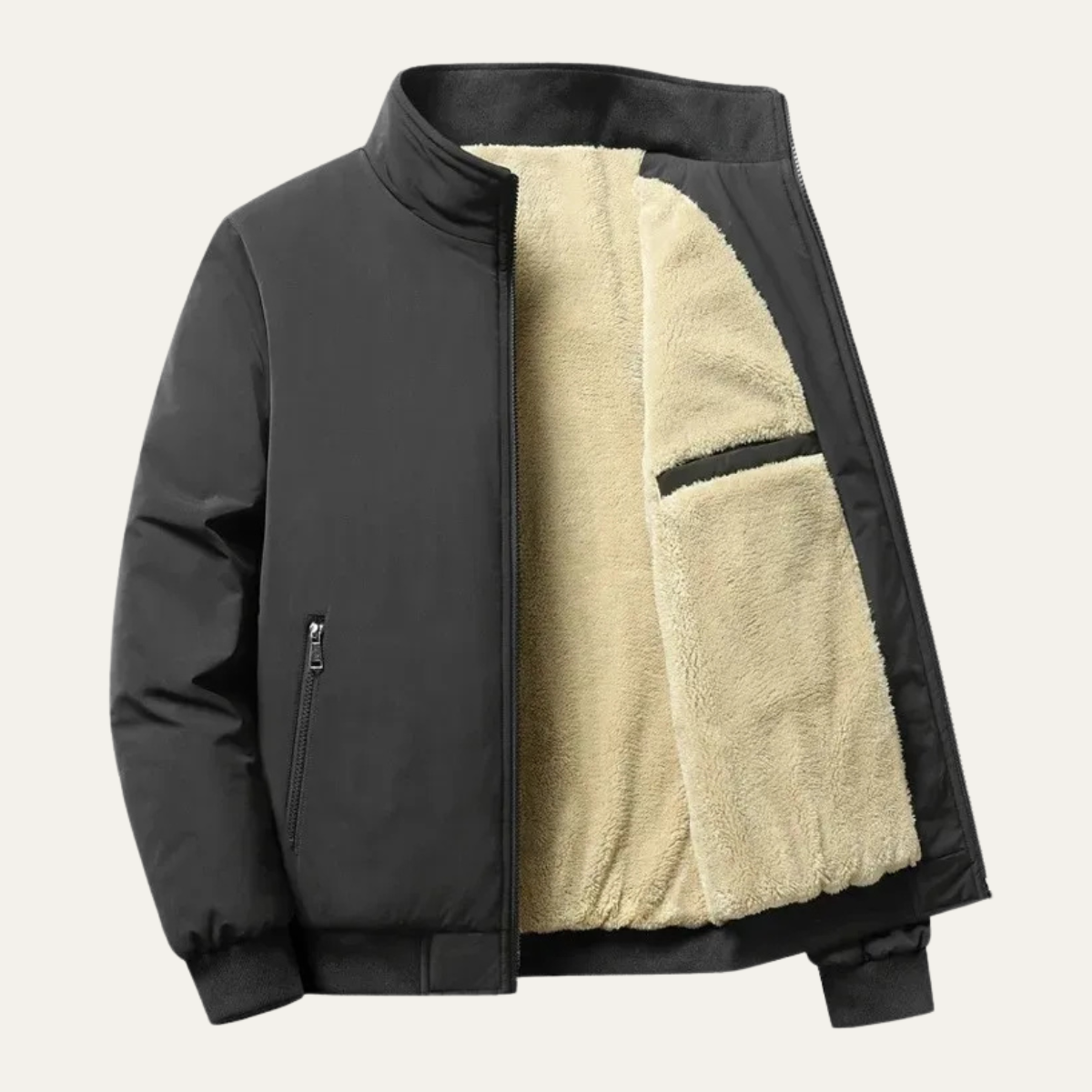 The Ashenford Men’s Stand Collar Lightweight Zip Up Coat