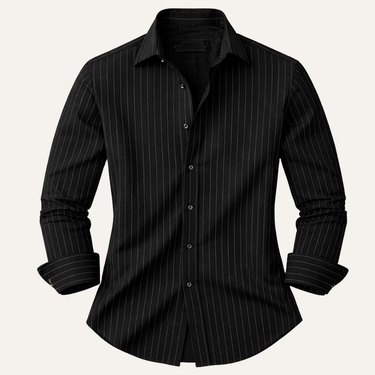 The Amalfi Men’s Casual Slim Fit Striped Button Up Shirt