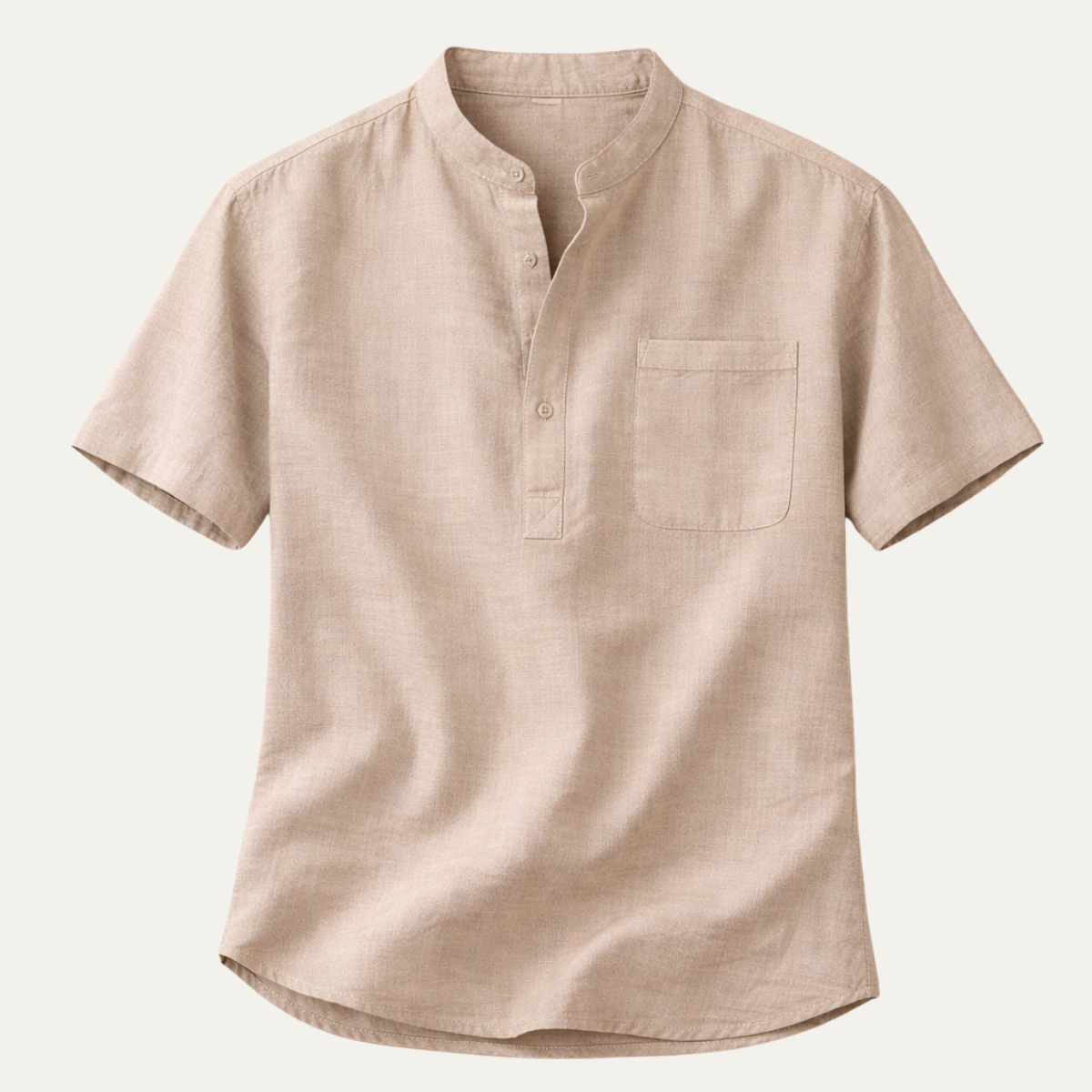 The Sardinia Men’s Casual Linen Henley Summer Shirt