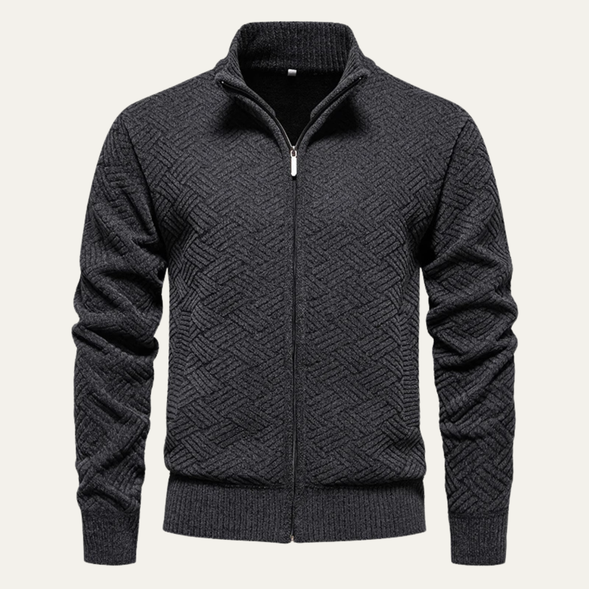 The Dundee Men's Textured Knit Smart Casual Warm Cardigan