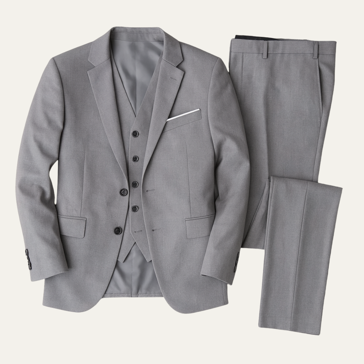 The Bristol Men’s 3 Piece Slim Fit Suit – Blazer, Waistcoat &amp; Trousers