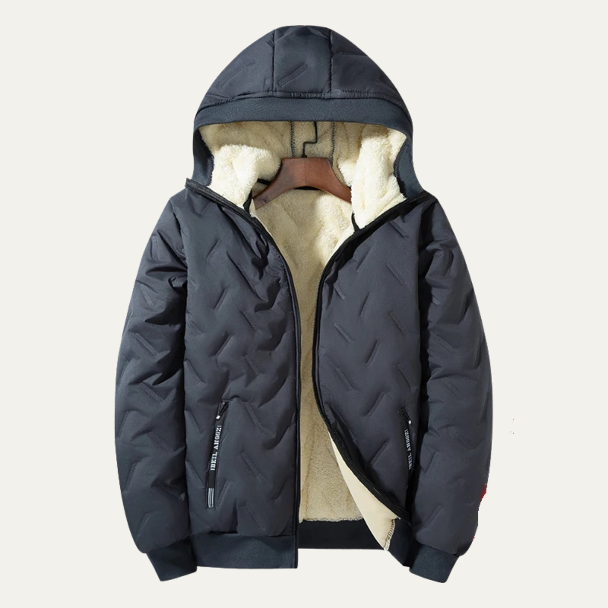 The Fairmont Hill Men’s Thermal Fleece Windproof Hooded Jacket