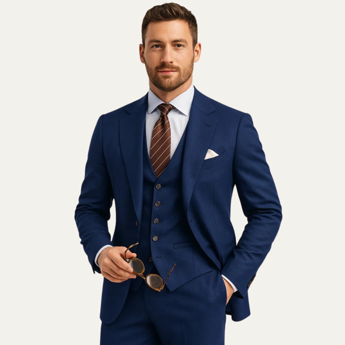 The Sulmona Men’s 3 Piece Suit – Blazer, Waistcoat & Trousers