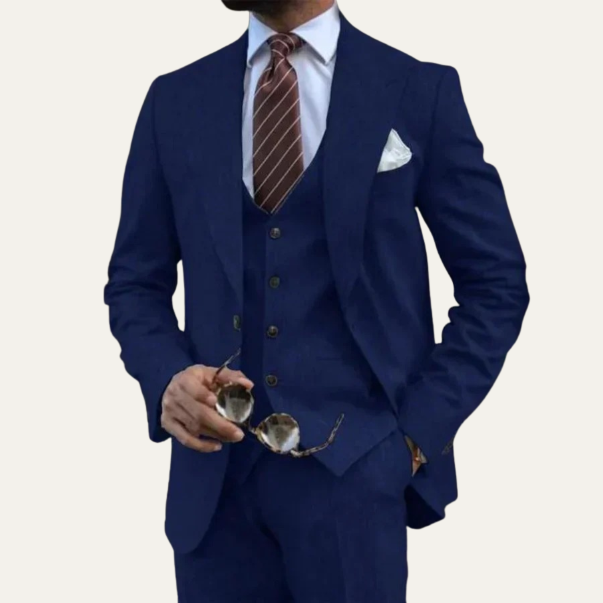 The Sulmona Men’s 3 Piece Suit – Blazer, Waistcoat & Trousers