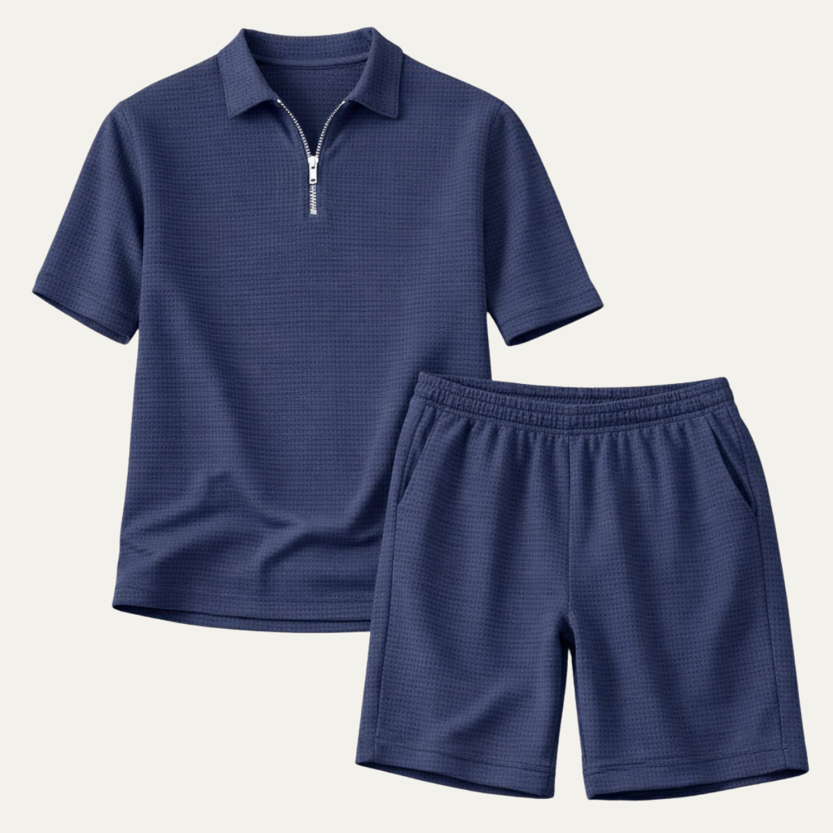 The Marston Men’s Summer Casual Set – Polo Shirt & Shorts