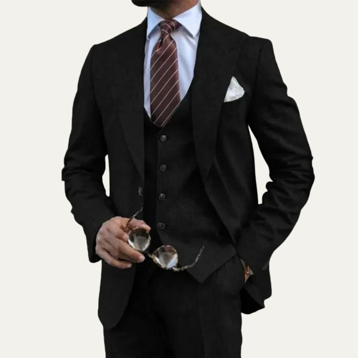 The Sulmona Men’s 3 Piece Suit – Blazer, Waistcoat & Trousers