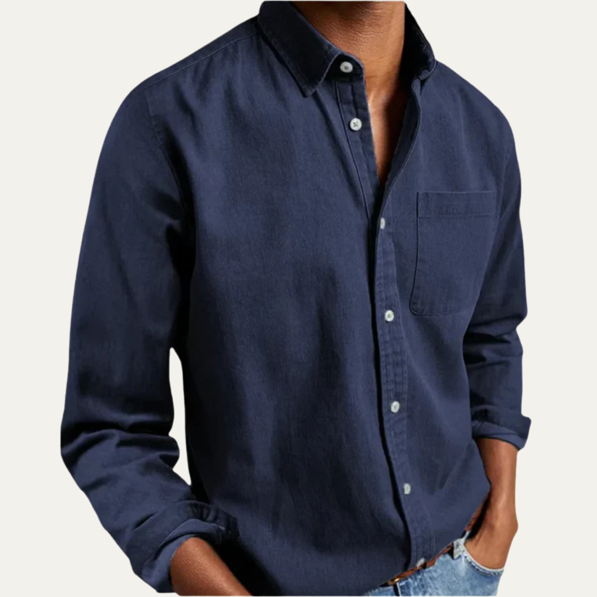 The Ovada Men's Casual Long Sleeve Shirt