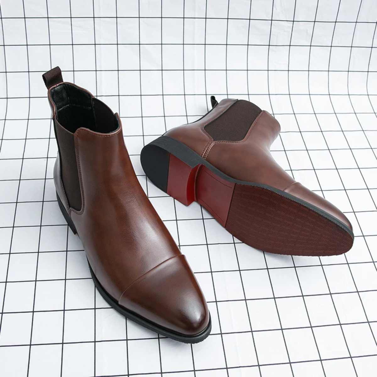 The Rossano Men’s Formal Leather Chelsea Boots