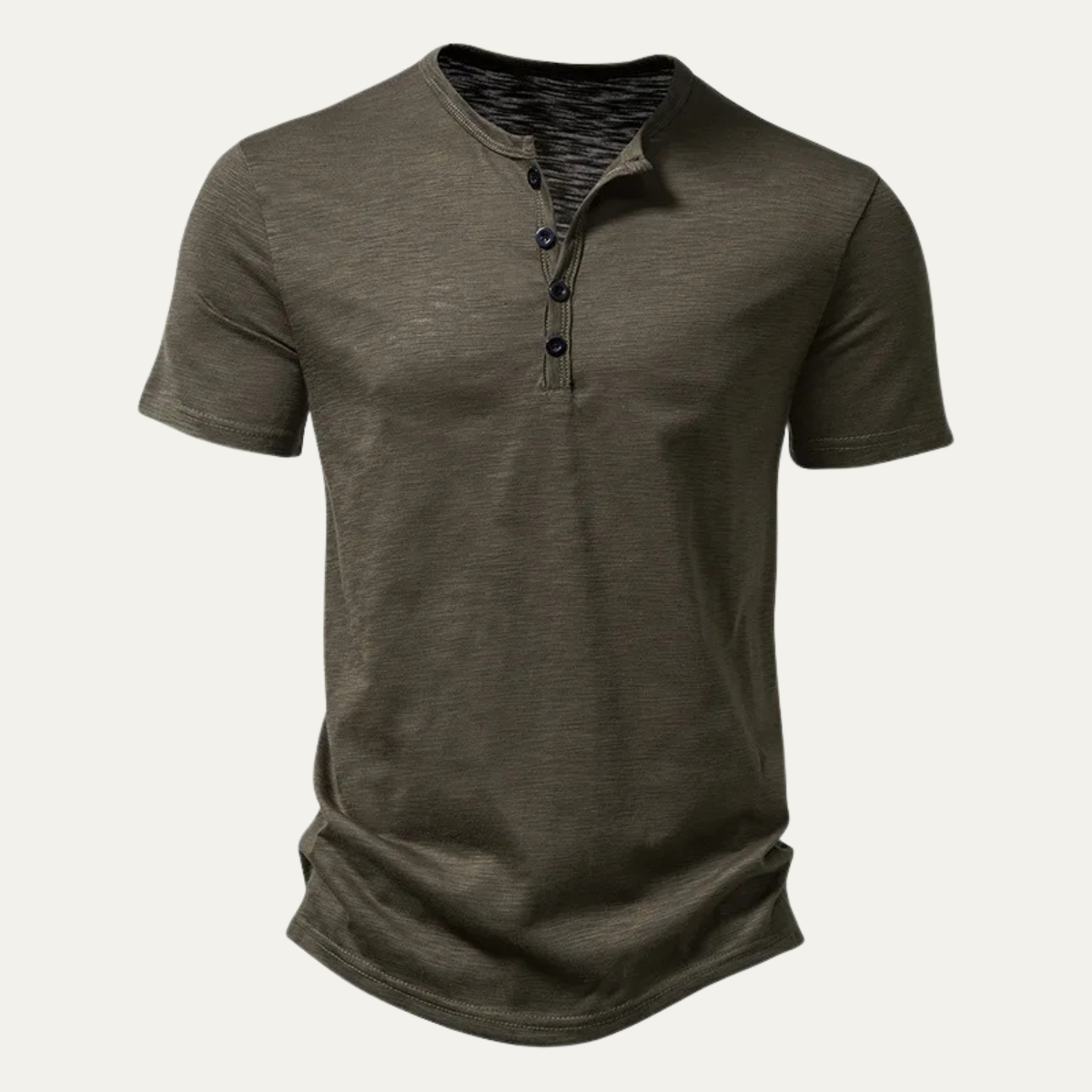 The Bathwick Men’s Breathable Henley Collar Summer T Shirt