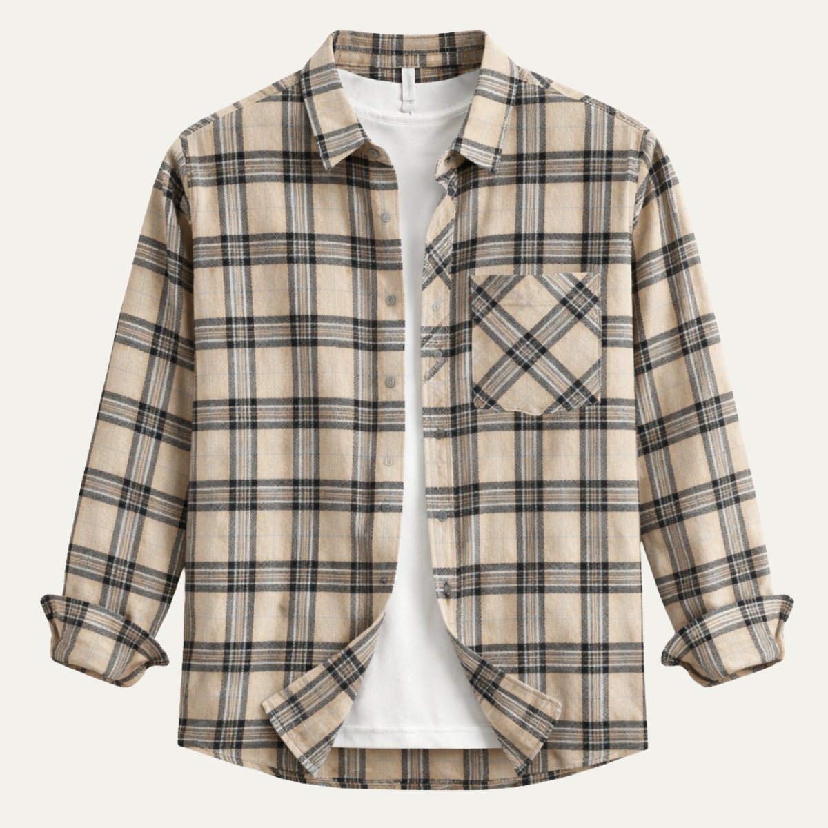 The Southgate Men’s Vintage Plaid Brushed Cotton Shirt