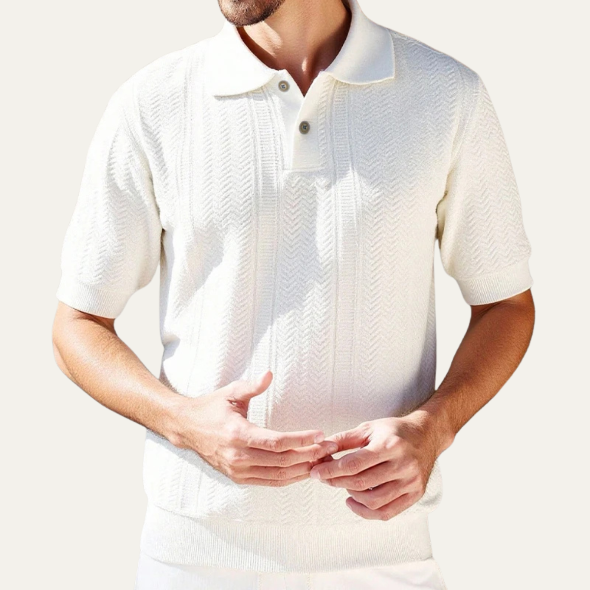 The Monopoli Men’s Breathable Business Knit Polo Shirt