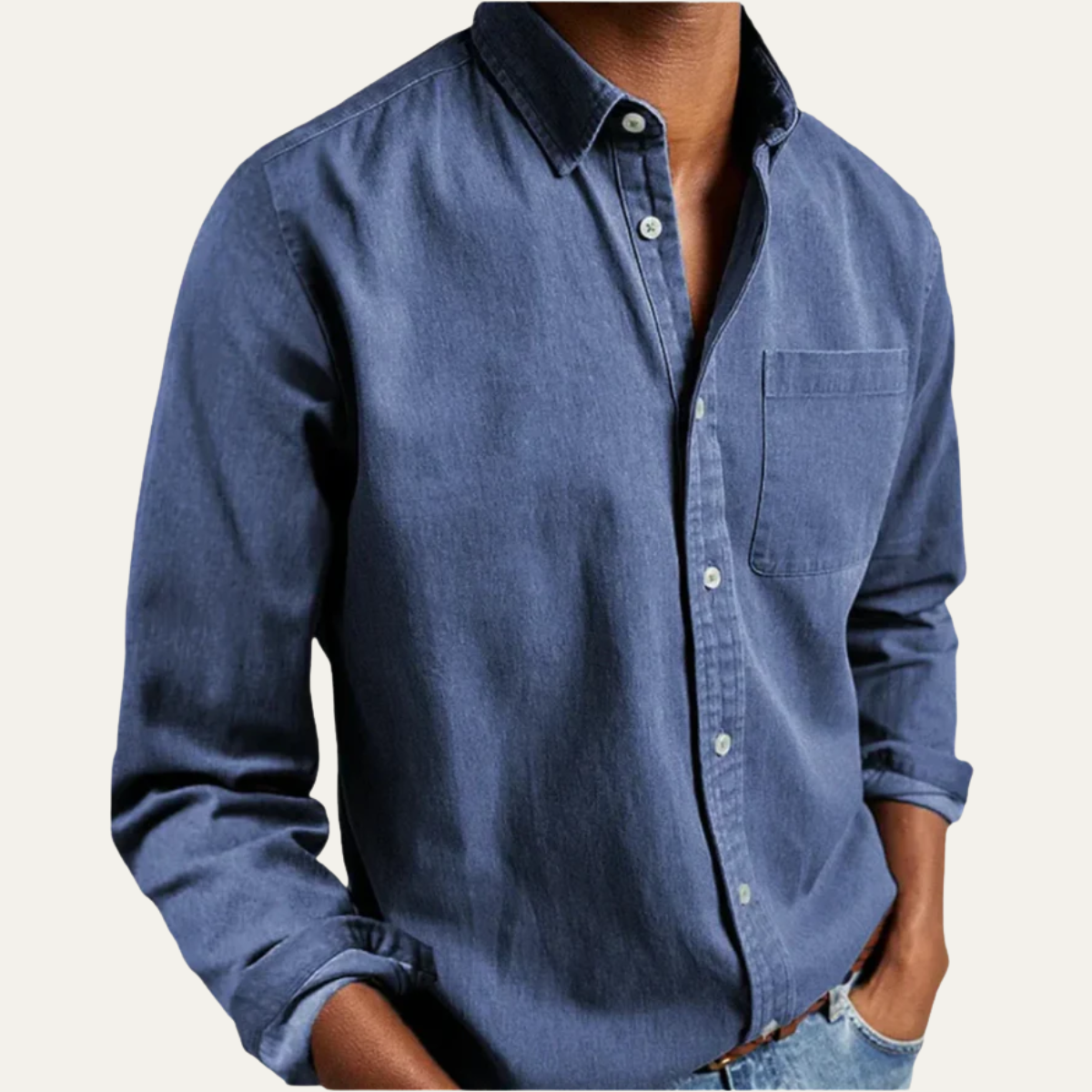 The Ovada Men's Casual Long Sleeve Shirt