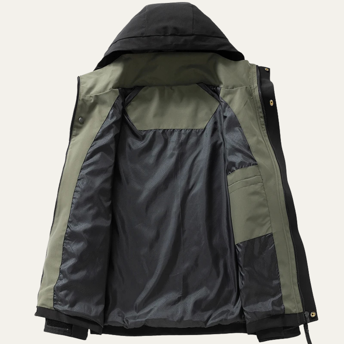 The Everfort Waterproof Rain Jacket – Windproof Hooded Outdoor Coat