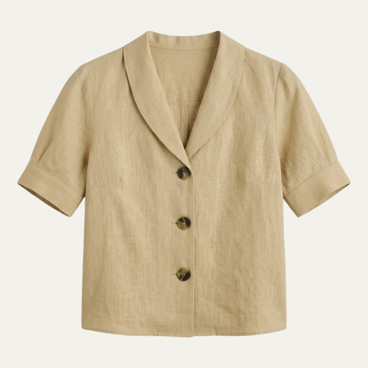 Elegant Linen Summer Top