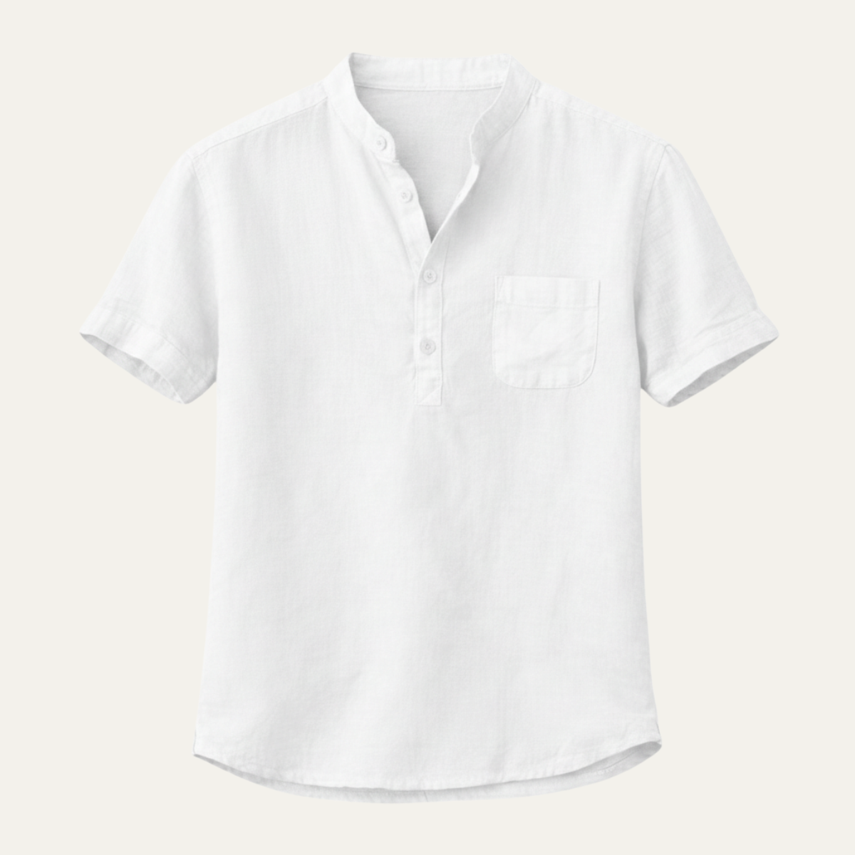 The Aberdeen Men’s Trendy Cotton Linen Henley Shirt