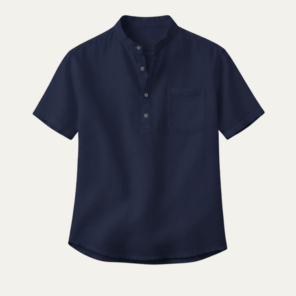 The Sicily Men’s Classic Linen Henley Summer Shirt