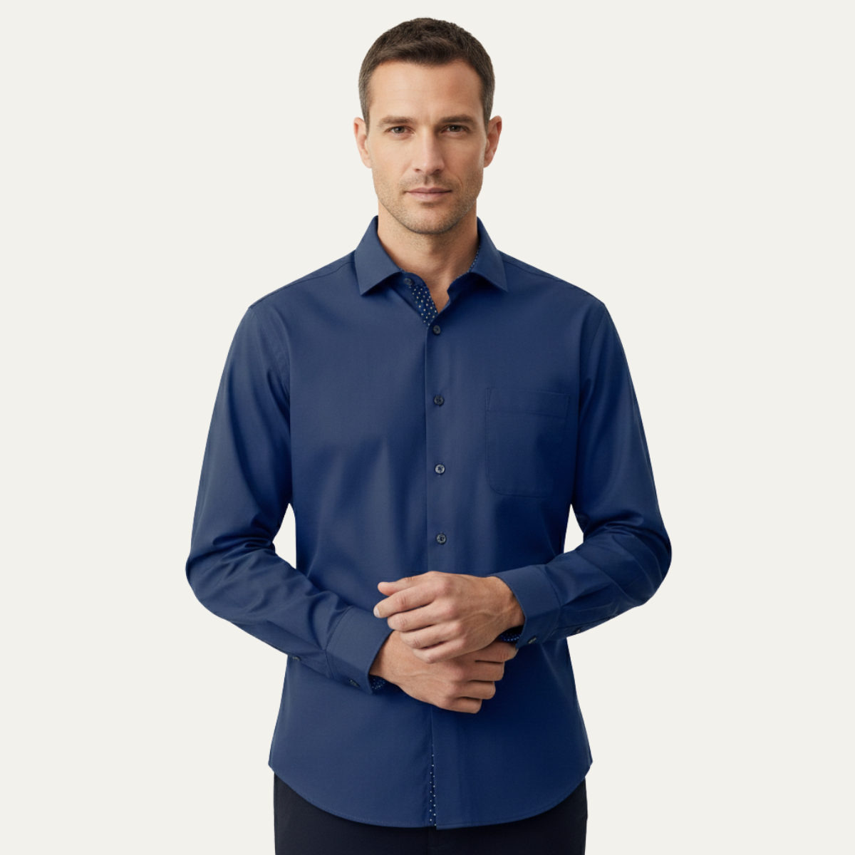 The Kentmere Men’s Trendy Slim Fit Stretch Dress Shirt