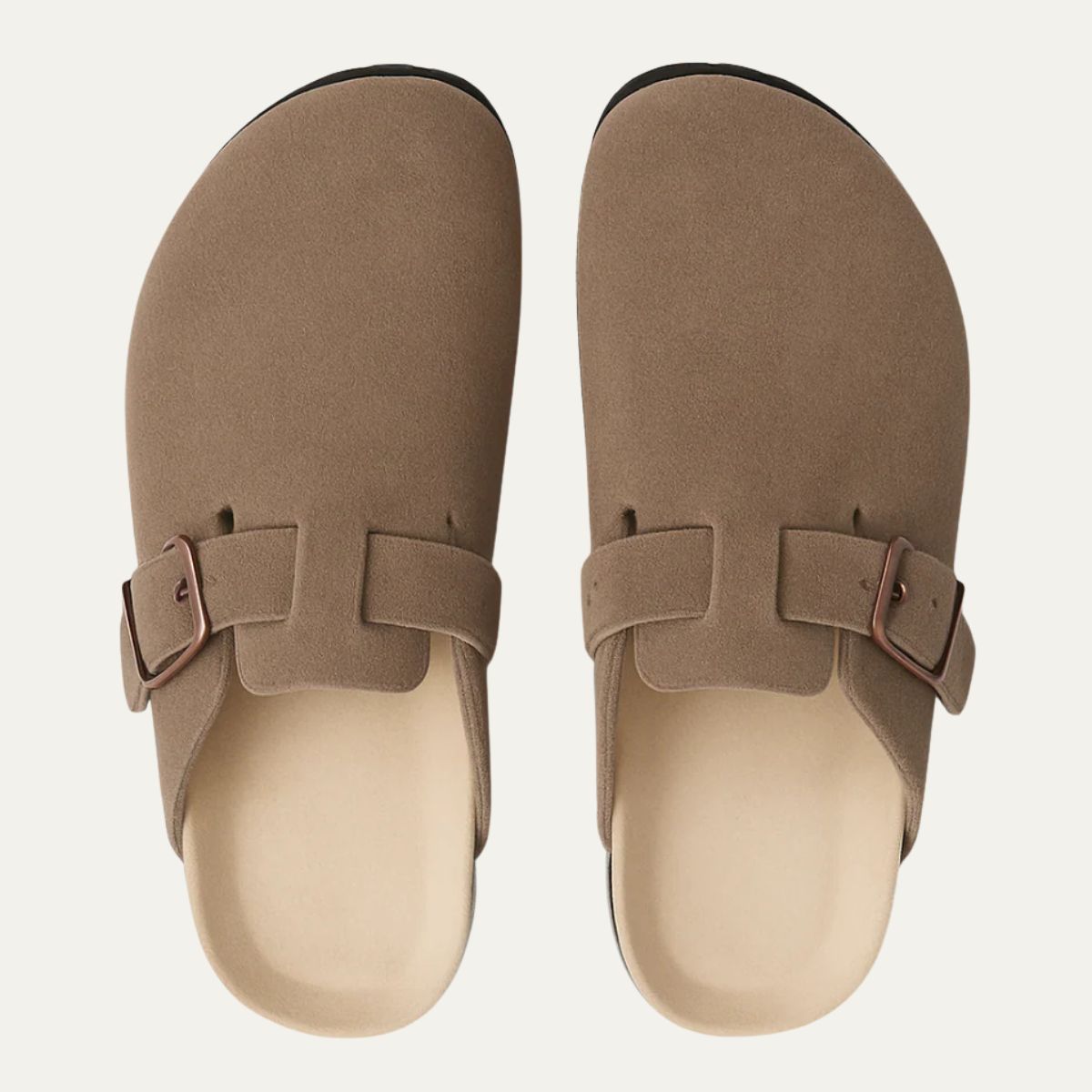 The Amalfi Men's Khaki Old Money Suede Moccasin Slipper