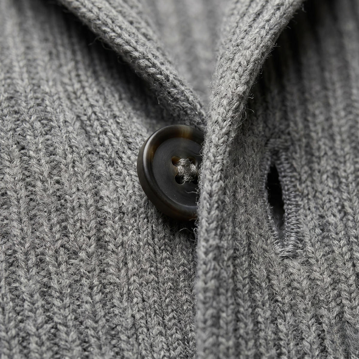 The Aldercrest Men’s Chunky Button Up Knitted Shawl Collar Cardigan