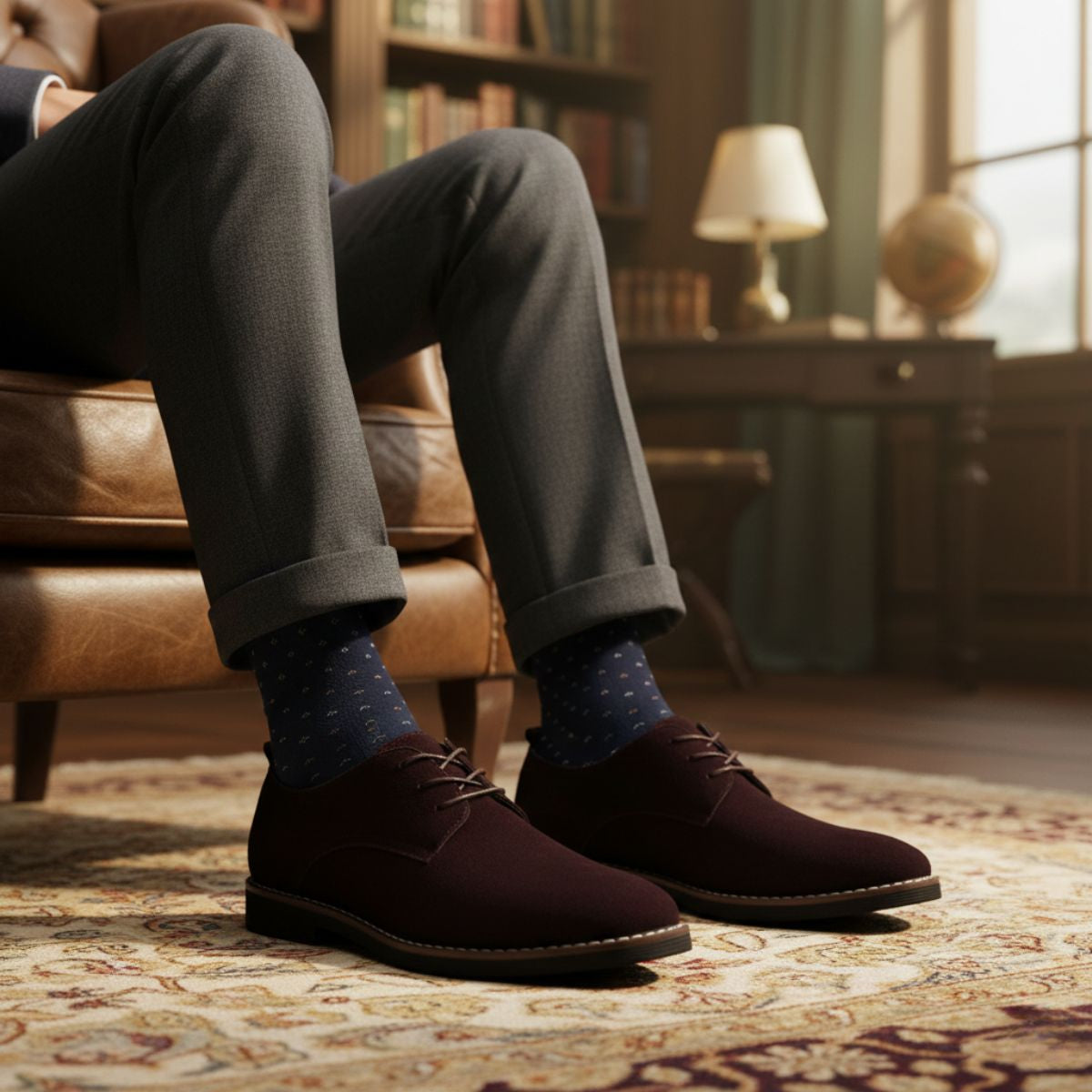 The Milan Luxury Men’s Elegant Suede Dress Shoes