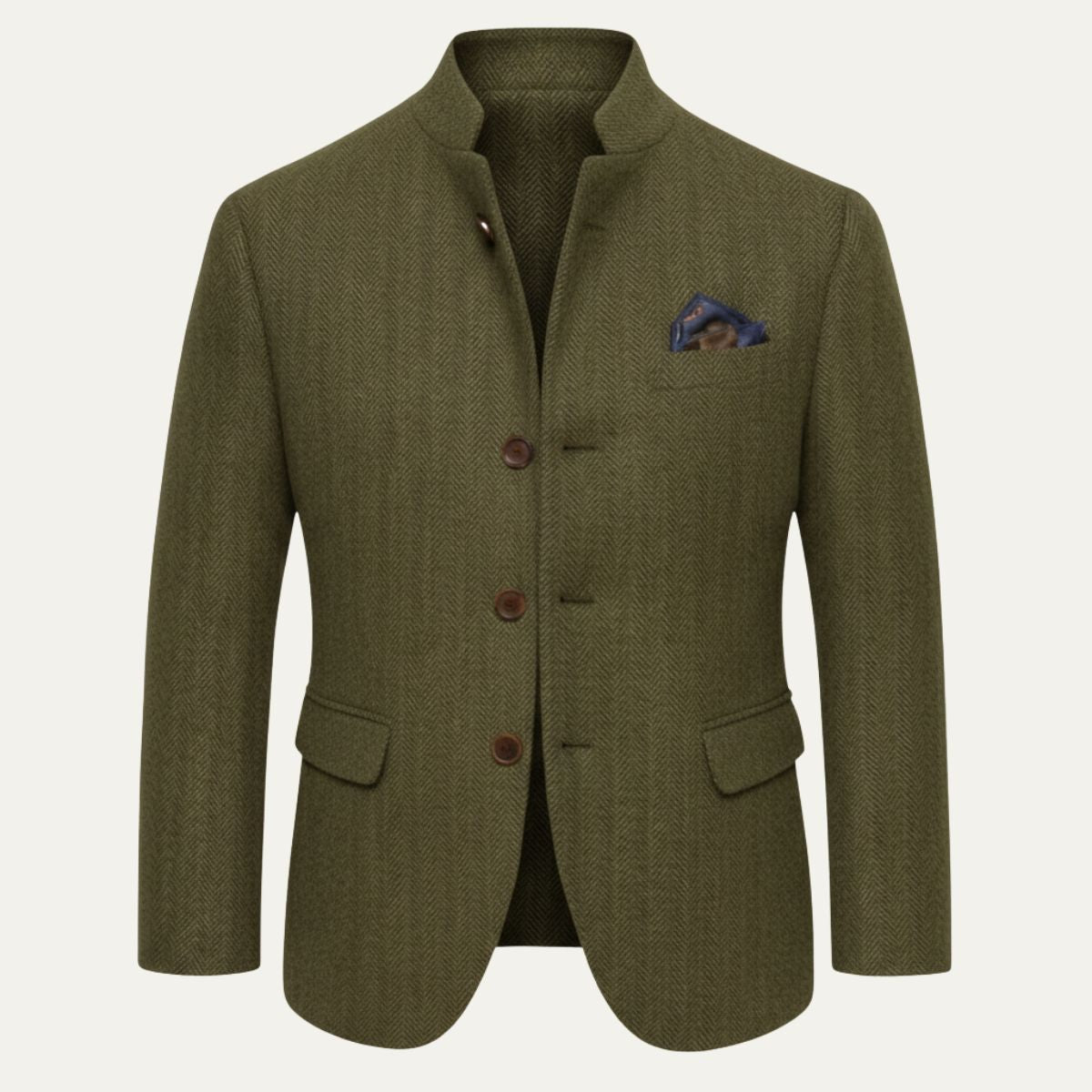 The Milverstone Men’s Wool Single Breasted Tweed Blazer Jacket