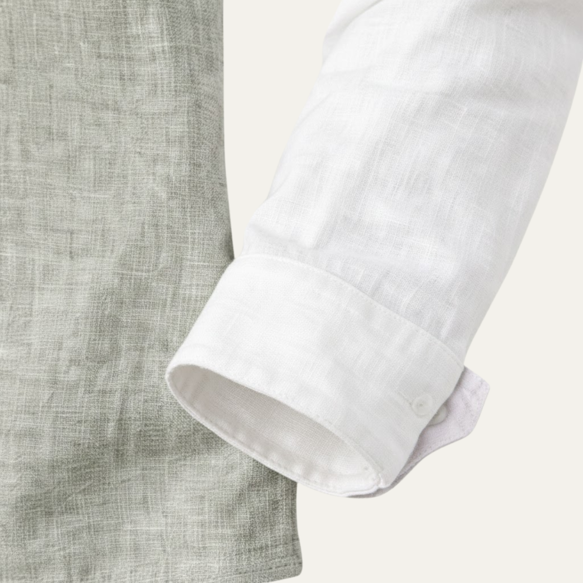 The Avignon Men’s Linen Blend Deep V Neck Lightweight Shirt