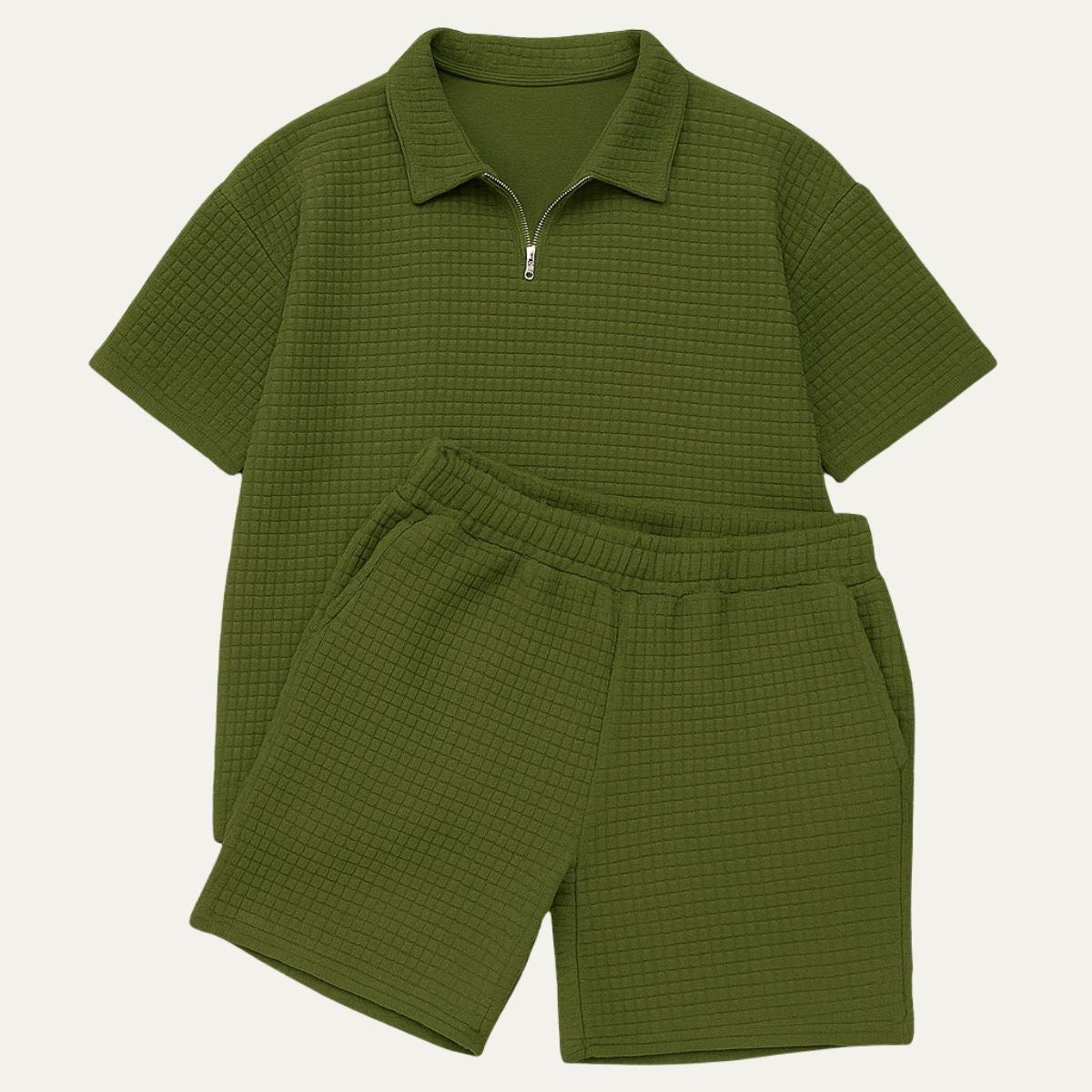 The Redford Mens's Polo & Shorts Co Ord Set