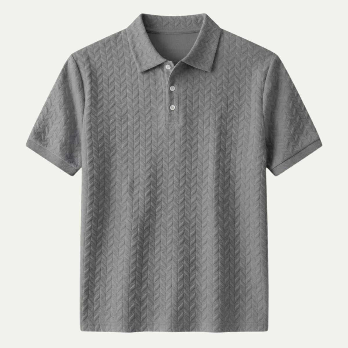 The Windlawn Men’s Casual Textured Summer Polo Shirt