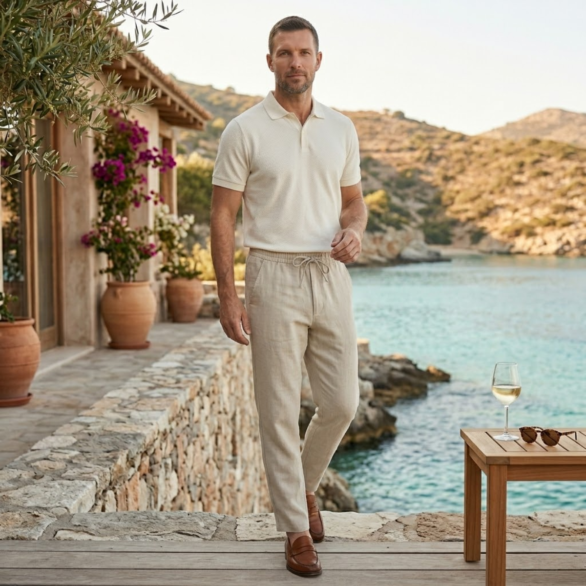 The Palermo Linen Jogger – Lightweight Summer Pants for Men
