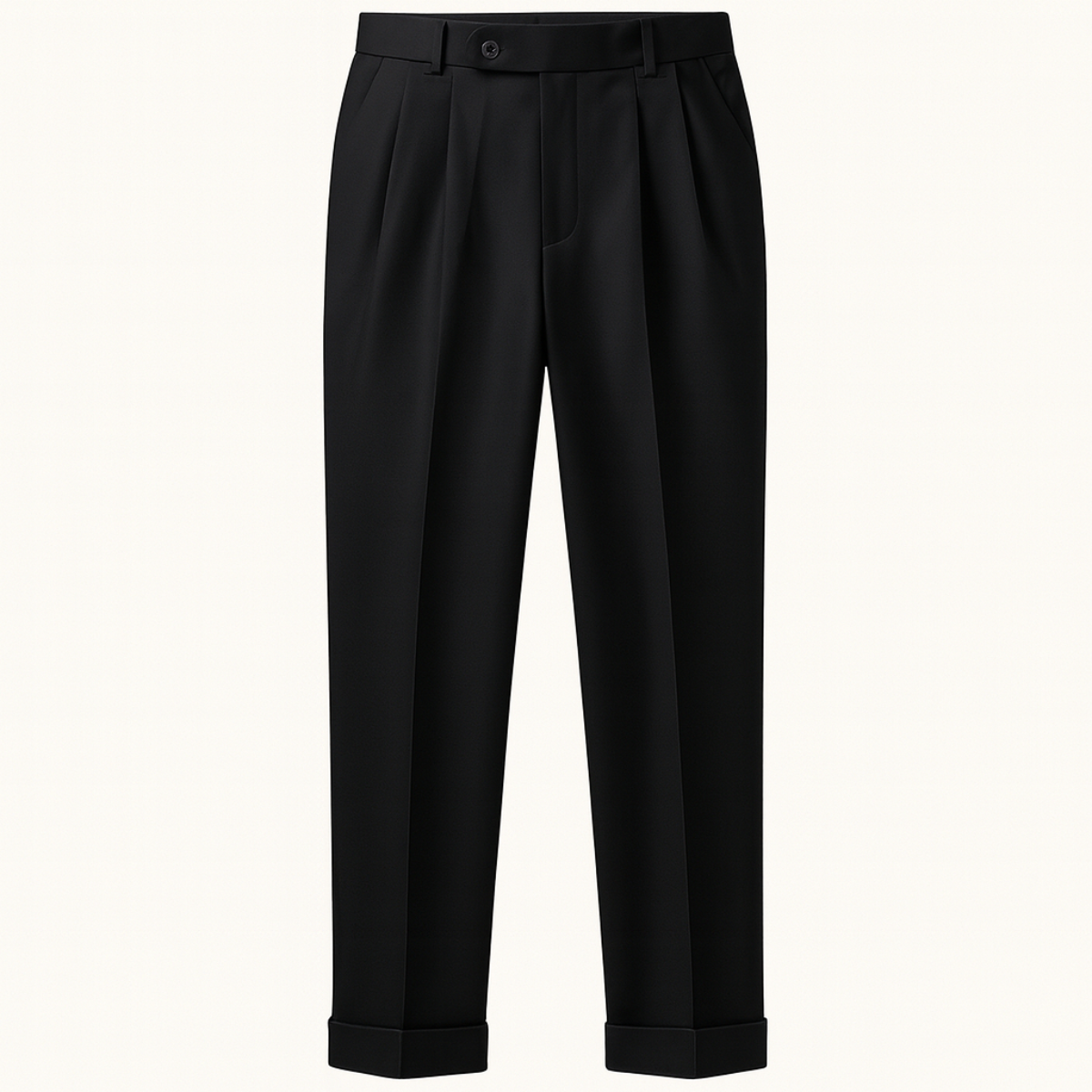 The Montrose Men’s Pleated Suit Pants – Elegant Straight Fit Dress Pants