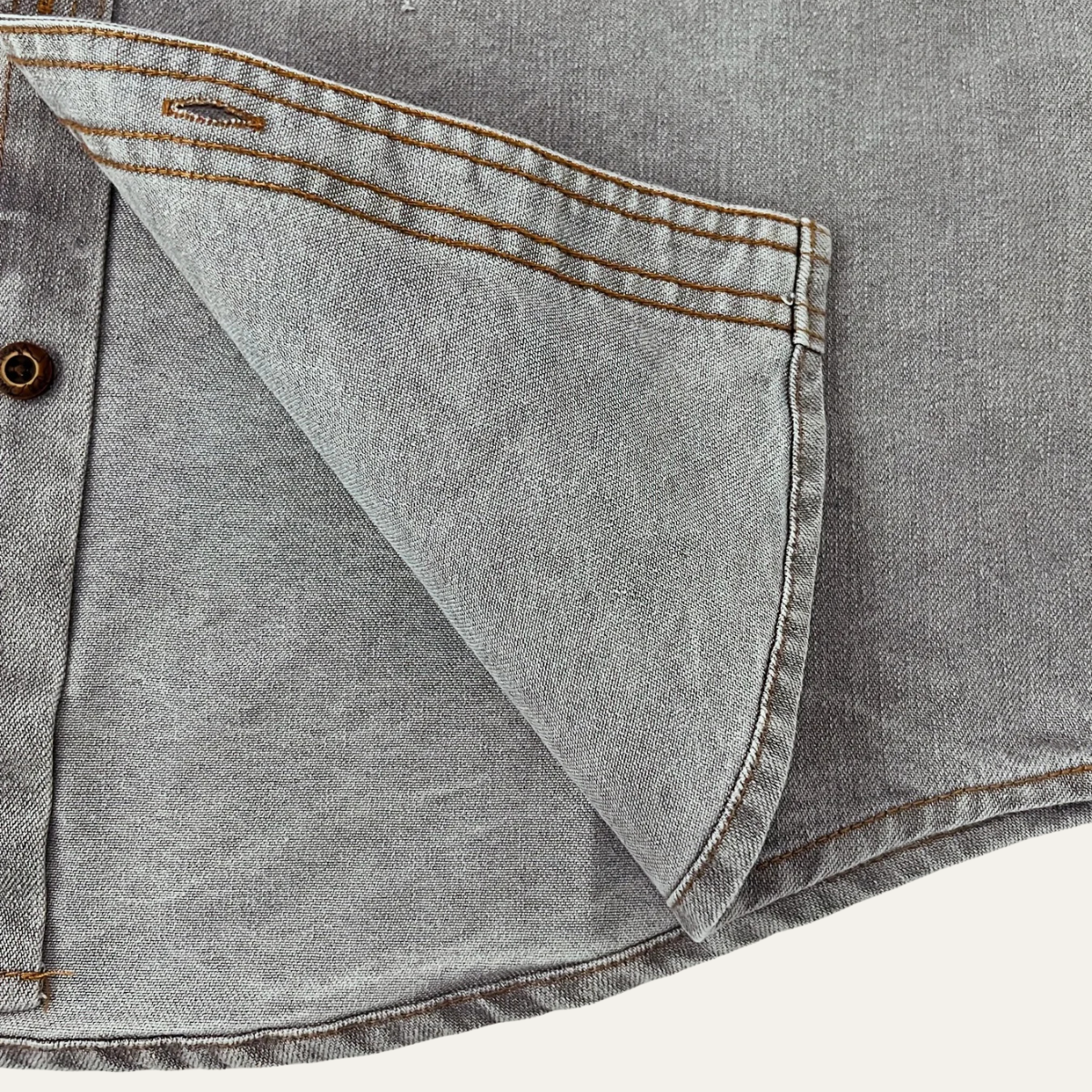 The Millridge Men’s Casual Denim Shirt with Double Pockets