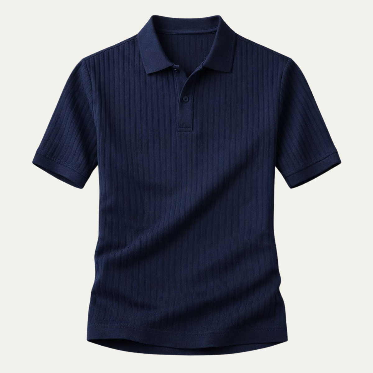 The Roma Men’s Stretch Ribbed Casual Polo Shirt