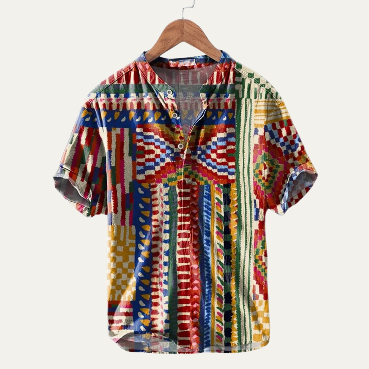 The Crestmoor Men’s HawaiianTropical Button Up Soft Shirt