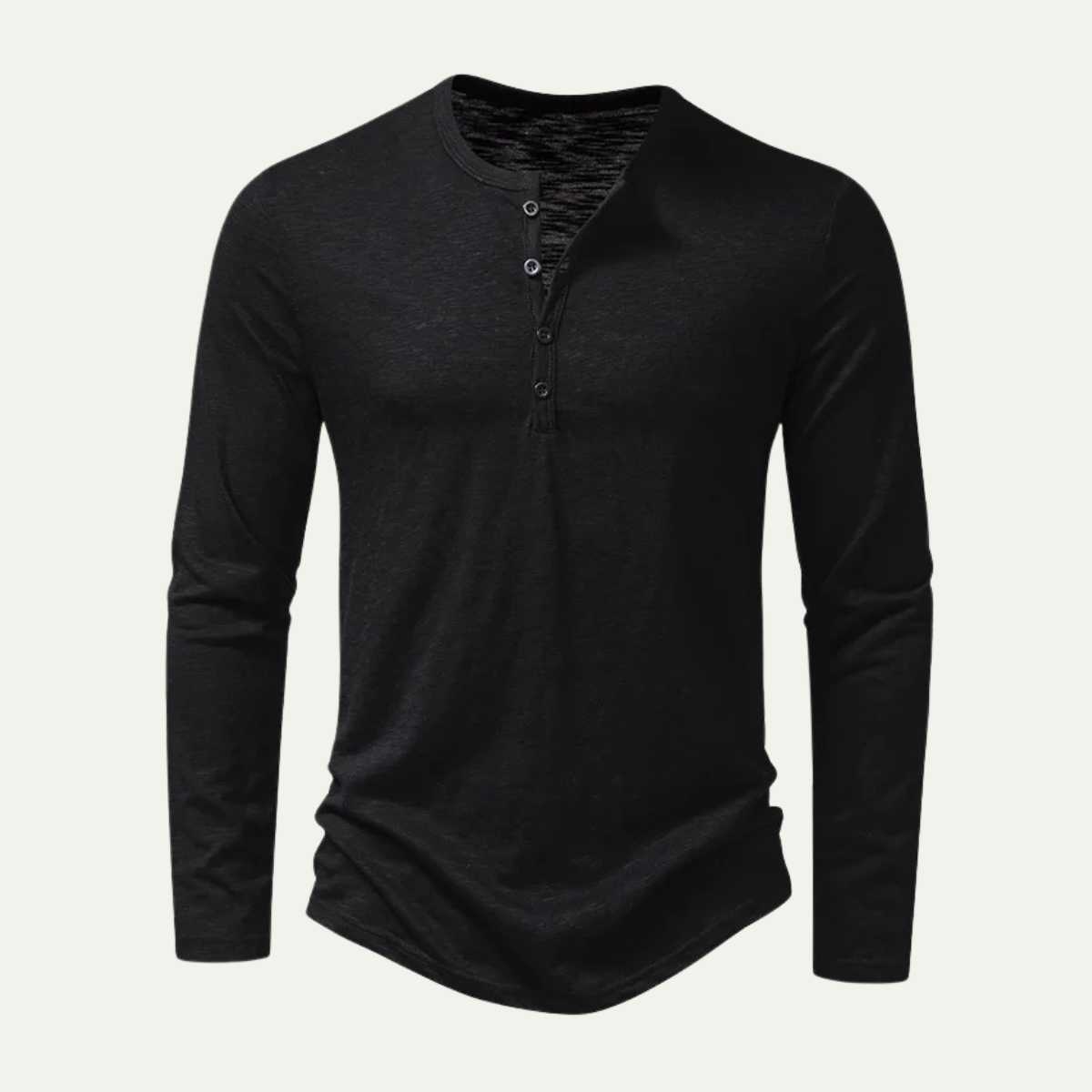 The Berkshire Men’s Casual Button Neck Henley Cotton T Shirt