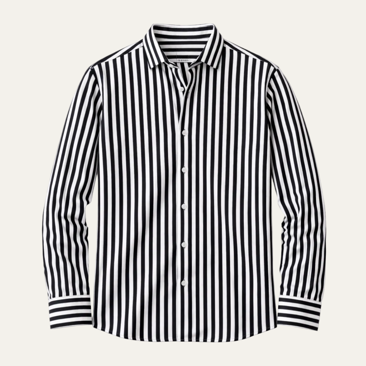 The Piacenza Men’s Casual Button-Down Printed Striped Shirt