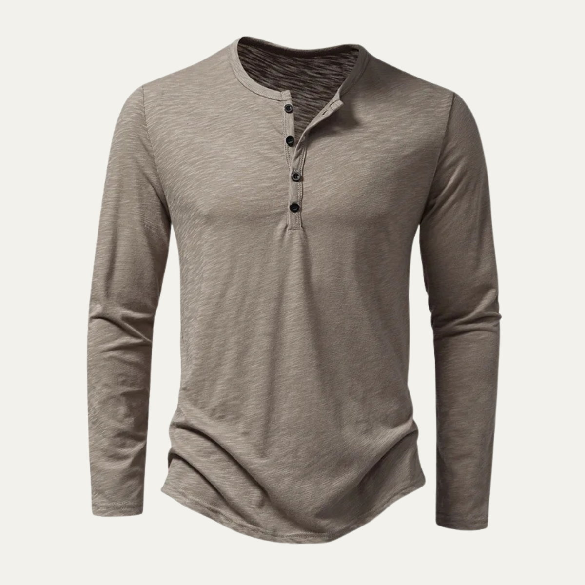 The Berkshire Men’s Casual Button Neck Henley Cotton T Shirt