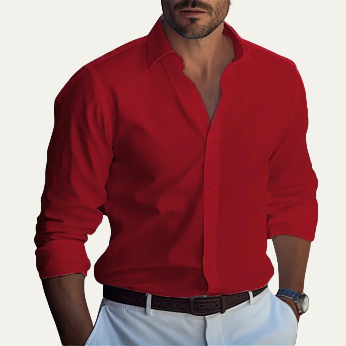 The Cremona Men’s Trendy Soft Button Down Shirt