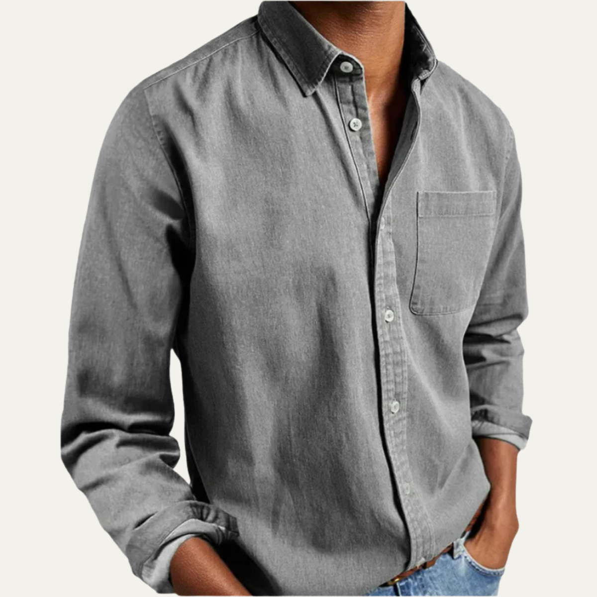 The Ovada Men's Casual Long Sleeve Shirt