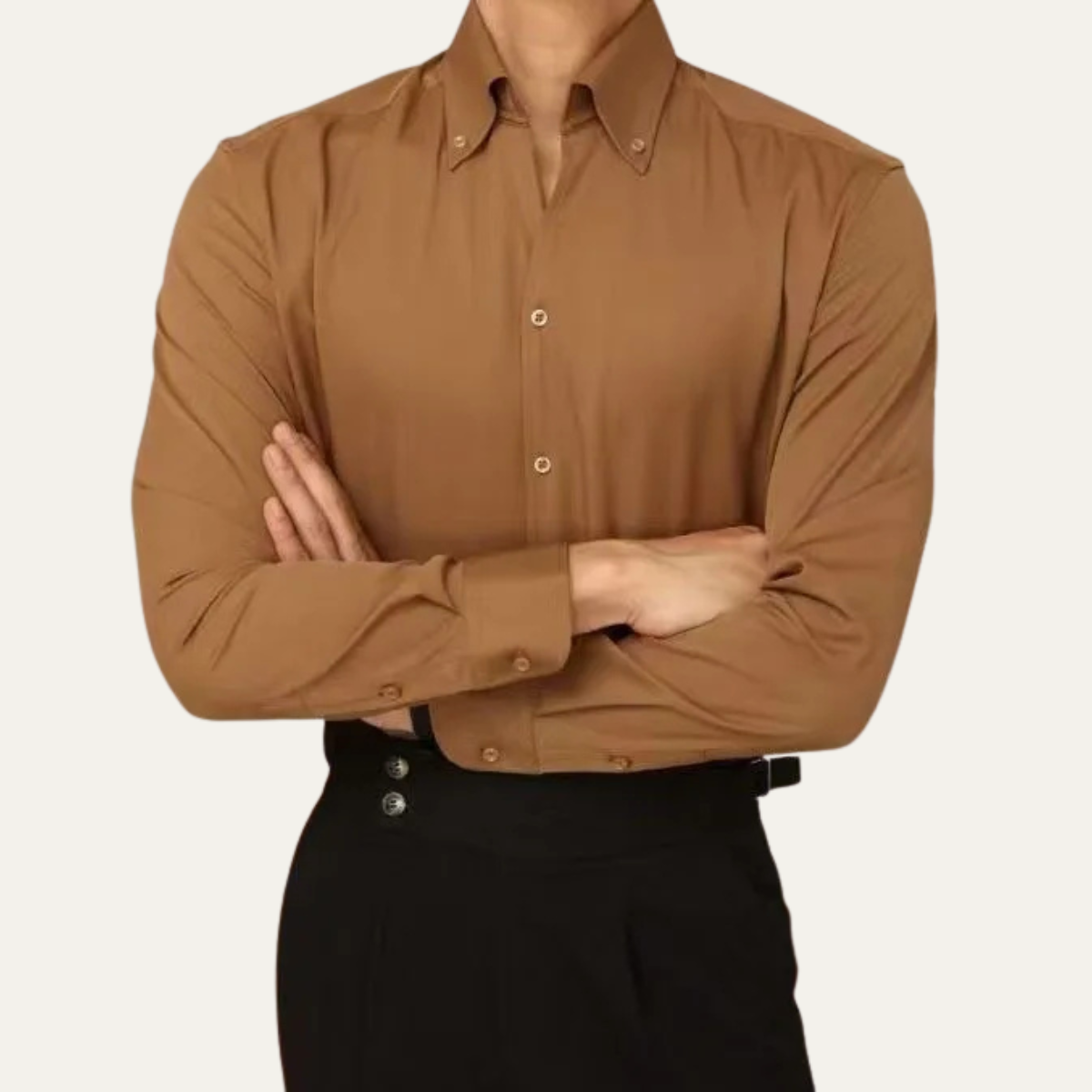 The Gravedona Men’s Slim Fit Pointed Collar Elegant Dress Shirt