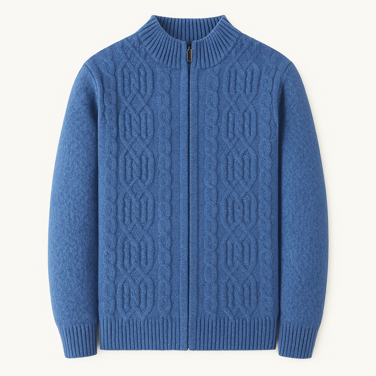 The Wentworth Men’s Thick Wool Fleece Cardigan