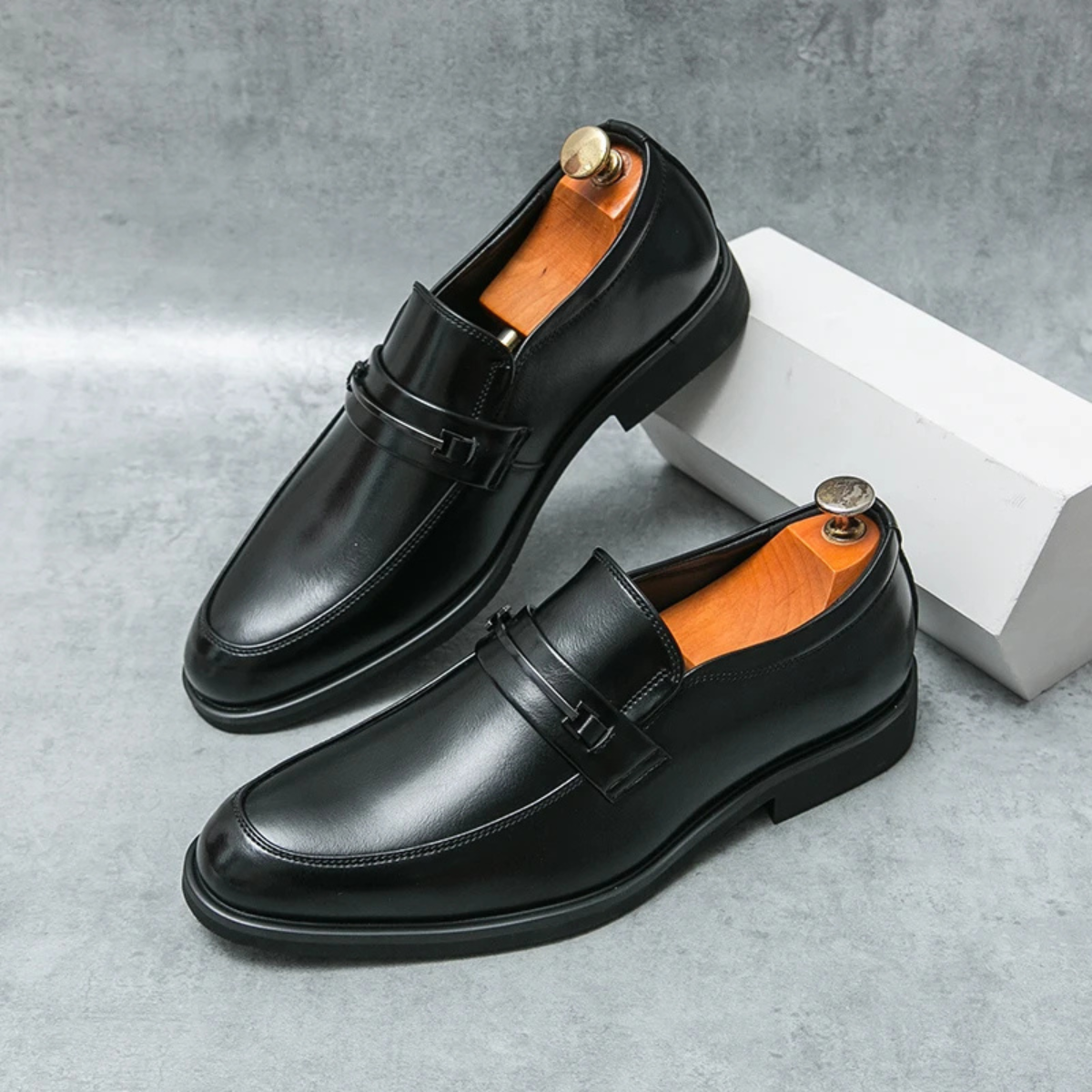 The Bronte Men’s Formal Leather Slip On Business Dress Shoes