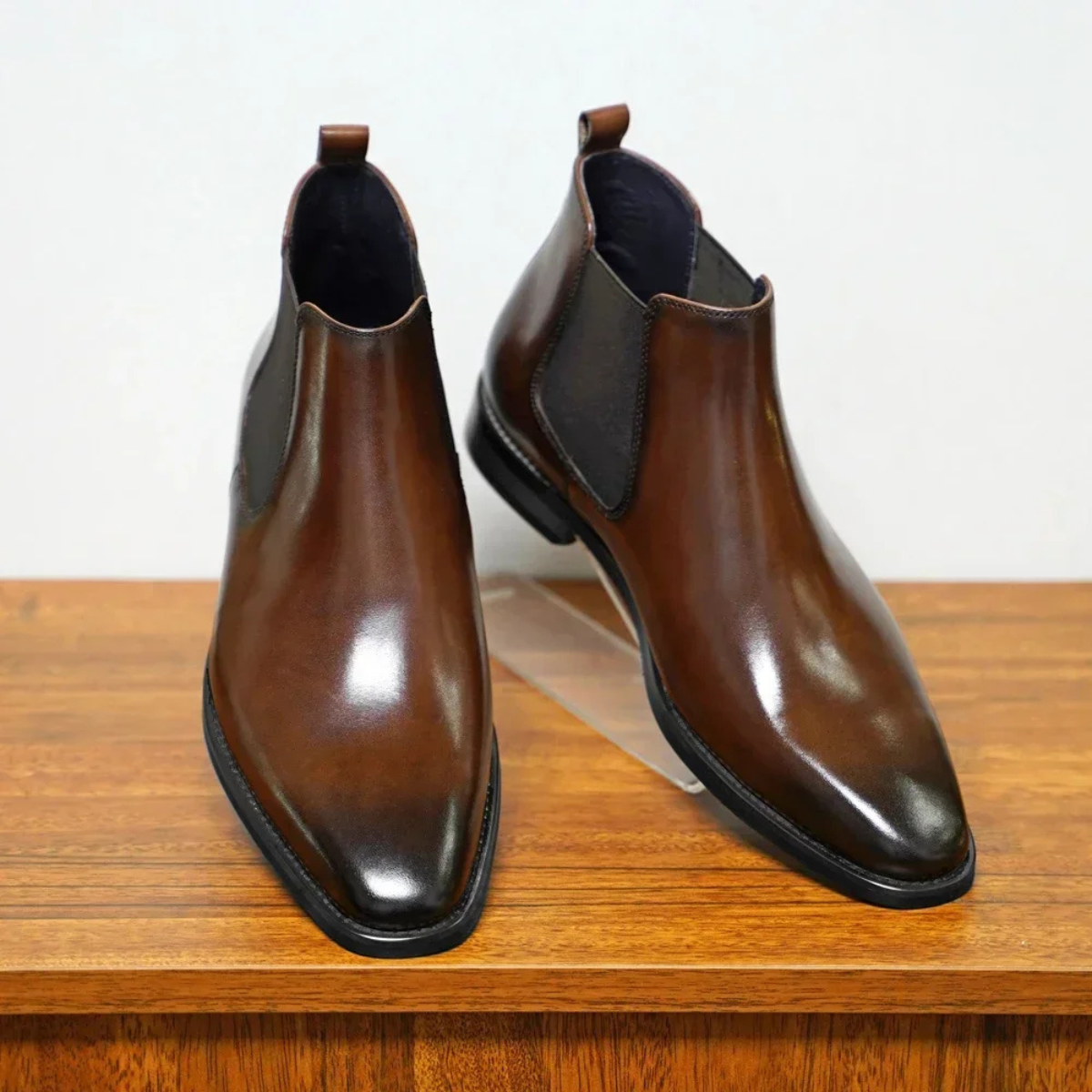 The Sardinia Men’s Classic Leather Ankle Chelsea Boots